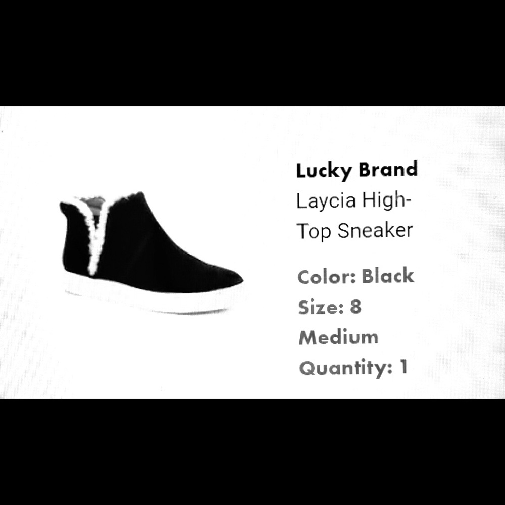 Never Worn -Lucky Brand High Top Sneakers!